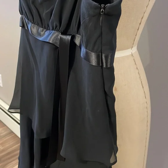 Vintage Nine West tiered silk cocktail dress - Picture 4 of 6